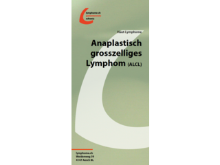 lymphome.ch Flyer Anaplastisch grosszelliges Lymphom (ALCL) - Actuellement disponible uniquement en allemand, la version française suivra bientôt.